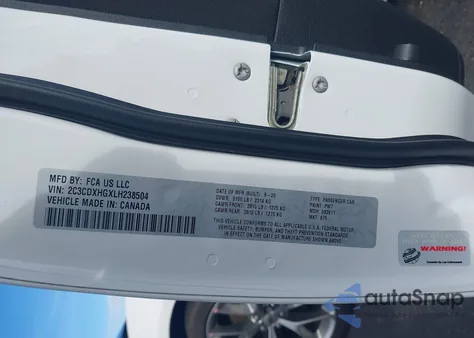 2020 Dodge Charger Gt Rwd z USA, uszkodzony, nr VIN 2C3CDXHGXLH238504